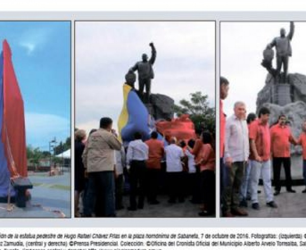 Об открытие памятника Уго Чавесу в праздничном издании